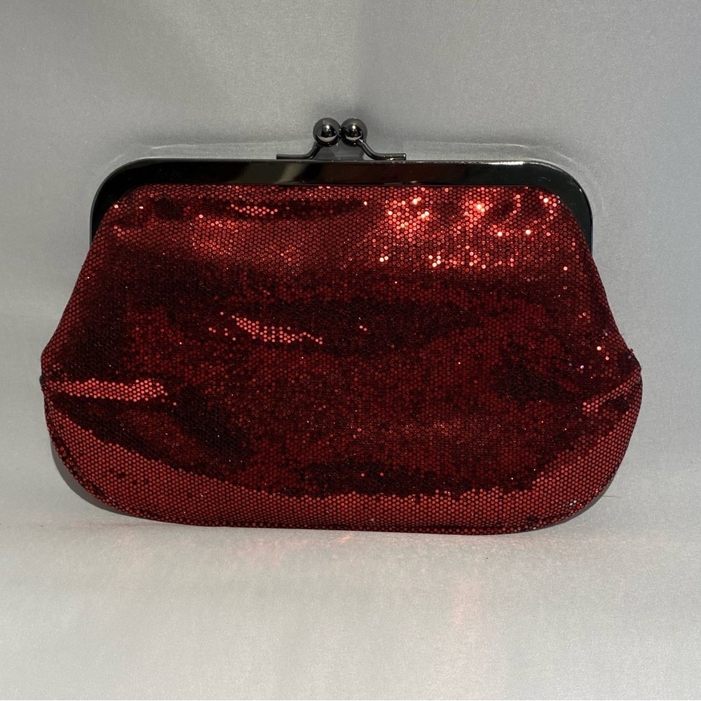Express Vintage Red Sparkly Clutch, NWT